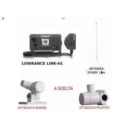 Lowrance VHF Link 6S con Antenna e Supporto